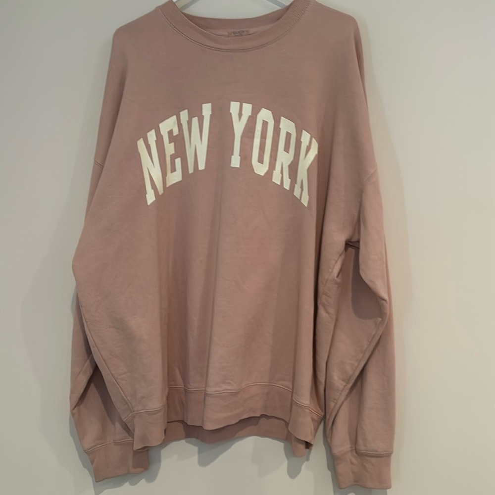 New York Oversized John Galt Crew Neck